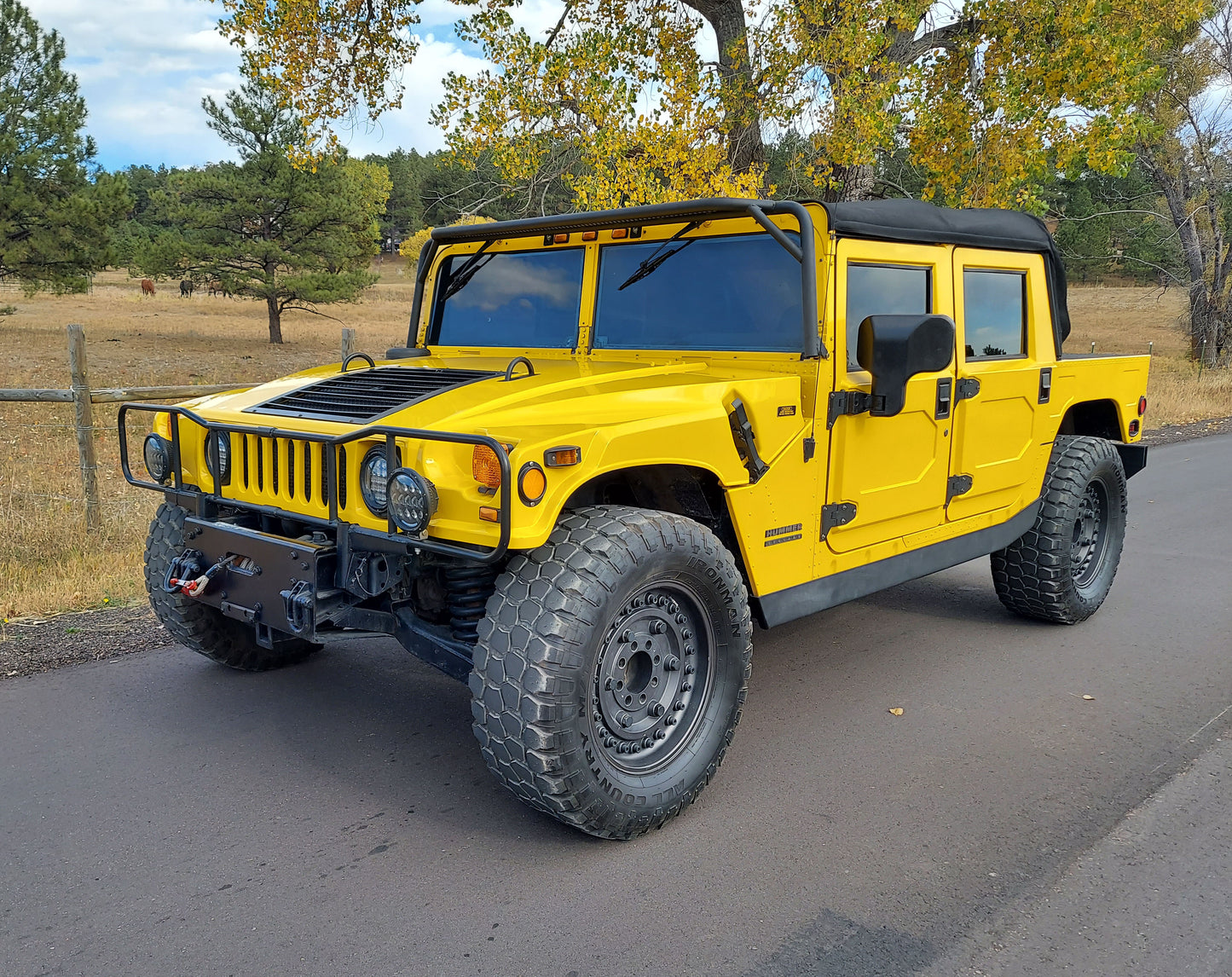 2001 HUMMER H1 OPEN TOP