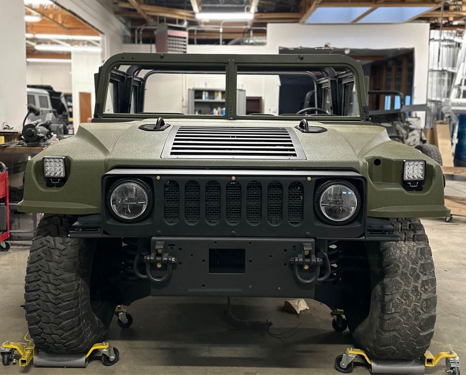 PHARES LED HMMWV ASSEMBLAGE NOIR Hummer H1 - PAIRE