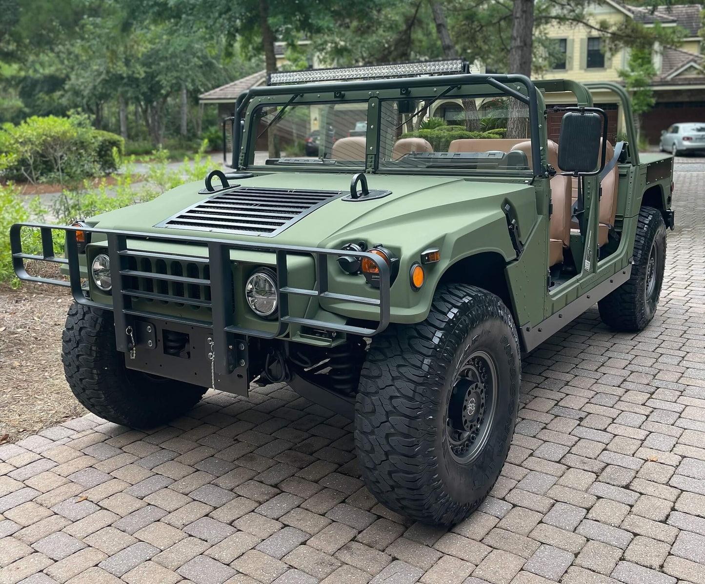 HMMWV Rock Slider 1/4" Solid Steel Hummer H1 Humvee