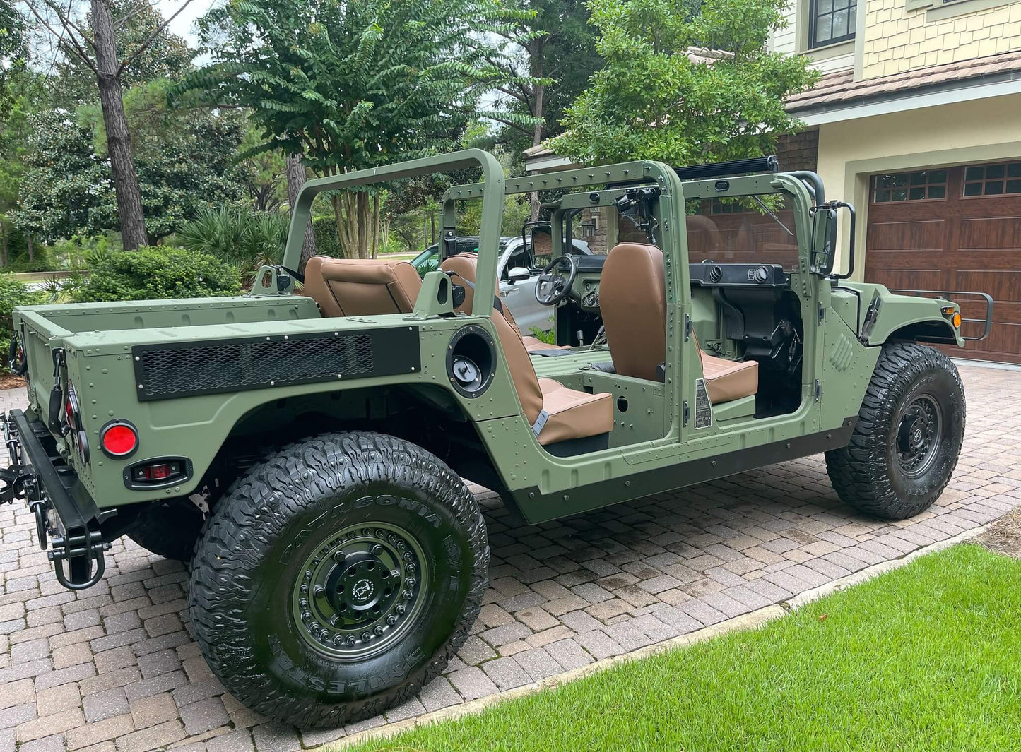 HMMWV Rock Slider 1/4" Solid Steel Hummer H1 Humvee