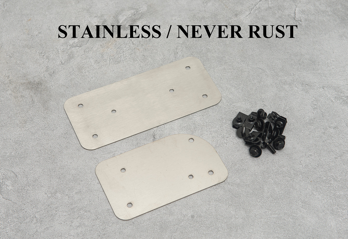 HMMWV Hood Cover Access Plate Kit LH/RH Hummer H1 2338884, 12338906 STAINLESS Humvee