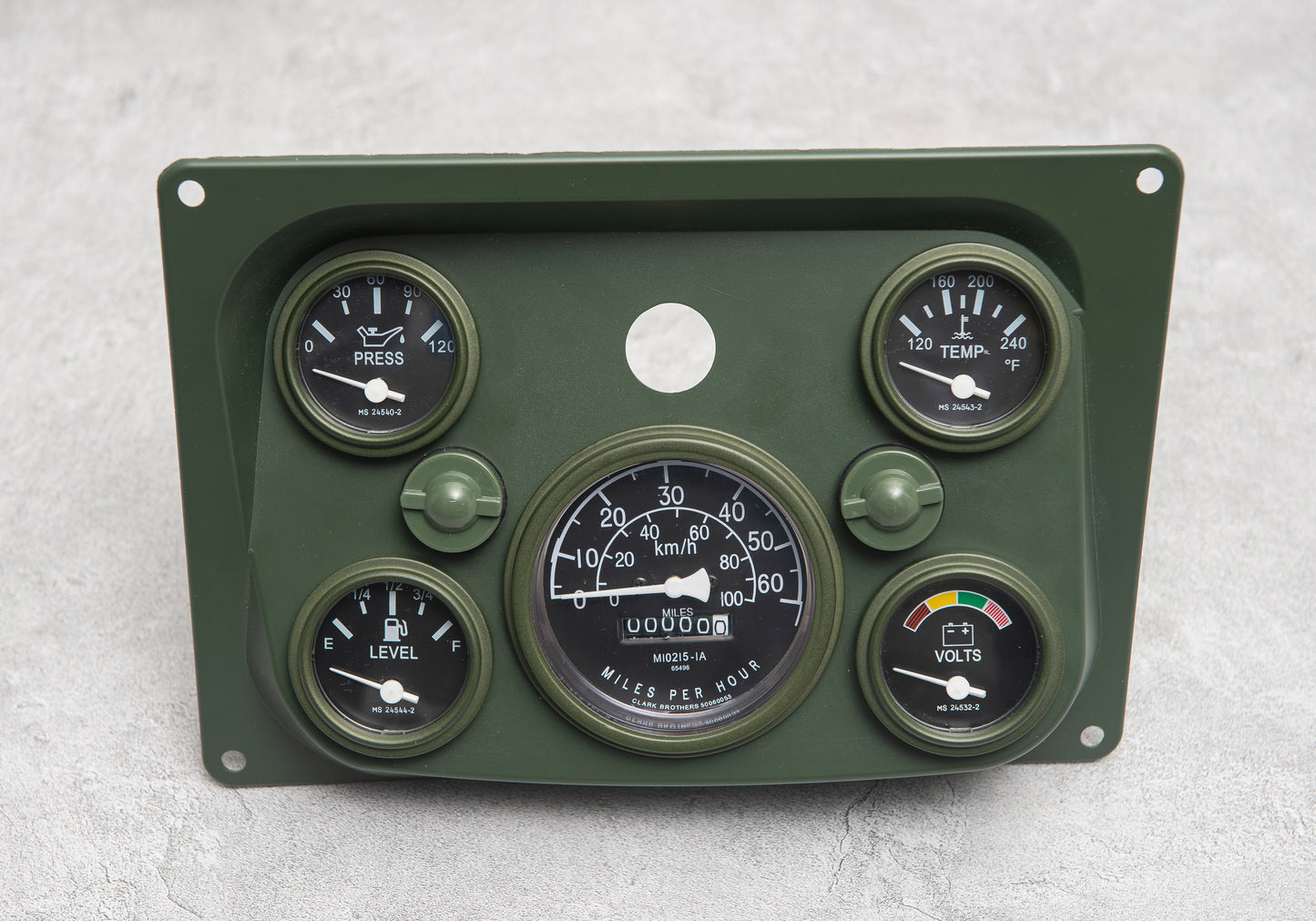 HMMWV Gauge set Dash Instrument Panel with LED Lighting