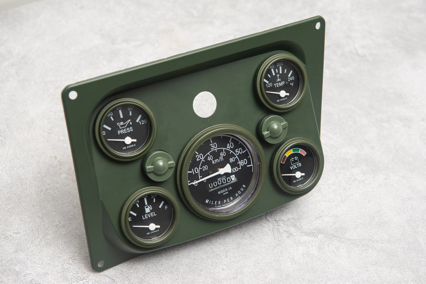HMMWV Gauge set Dash Instrument Panel with LED Lighting
