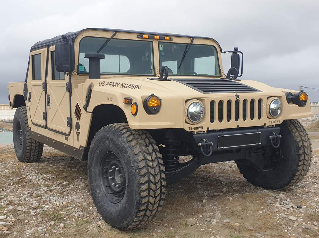 HMMWV Rock Slider 1/4" Solid Steel Hummer H1 Humvee