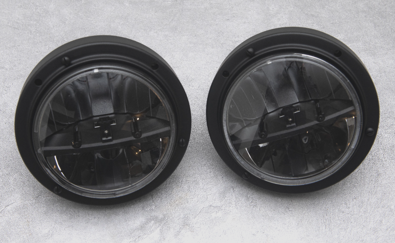 PHARES LED HMMWV ASSEMBLAGE NOIR Hummer H1 - PAIRE