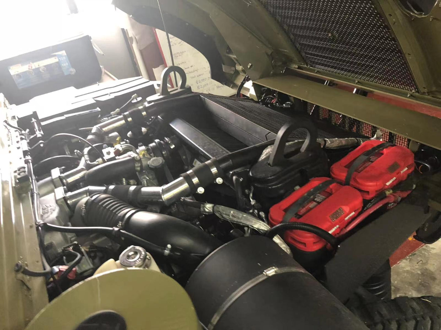 Hummer H1 Humvee Battery Tray kit