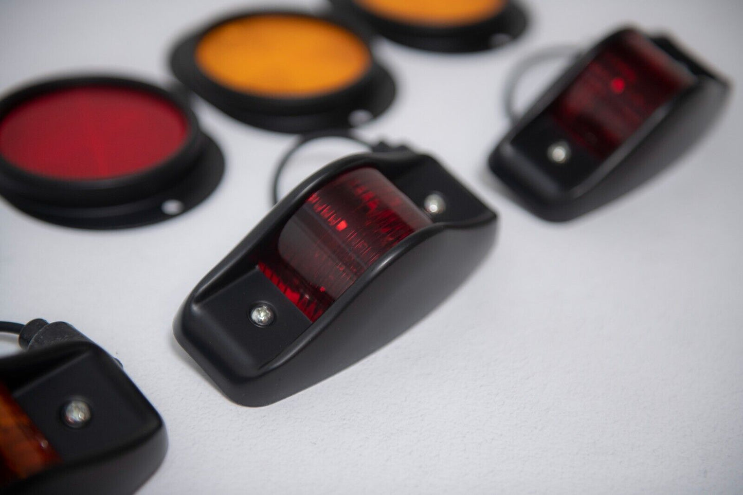 HMMWV Side Marker Light with Reflector Humvee - BLACK