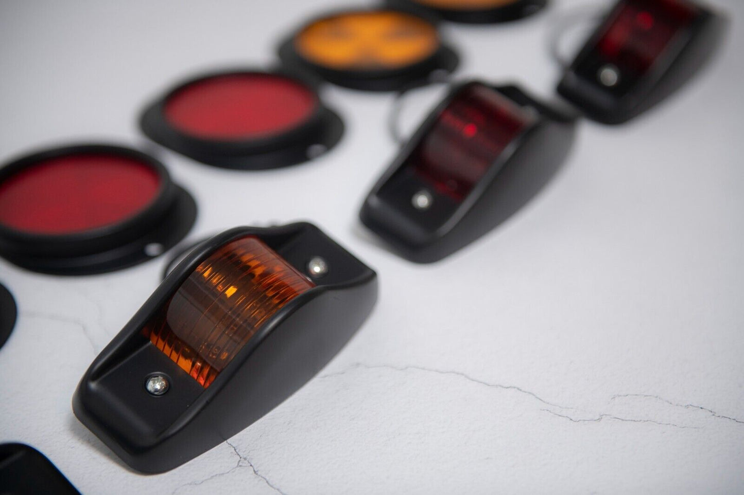 HMMWV Side Marker Light with Reflector Humvee - BLACK