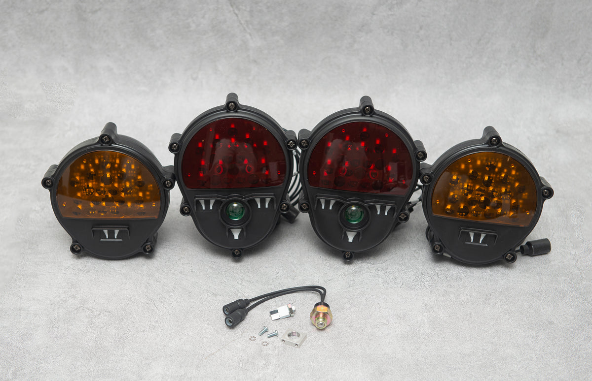 Front Turn Signal Light Kit For 2005-2007 Jeep Liberty - Includes Left & Right With Bulbs
