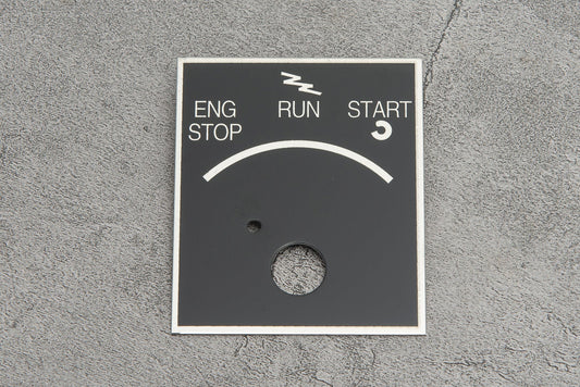 HMMWV ignition instroction Plate Humvee M998