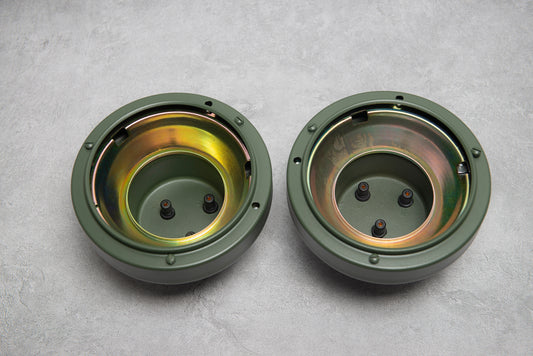 HeadLight bucket GREEN ( Pair ) - Hummer H1 / HMMWV